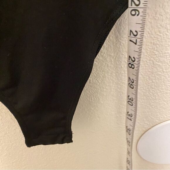 Black fringe Jumpsuit bodysuit Sleeveless Leotard whimsy goth festival rave XXL - Picture 5 of 9